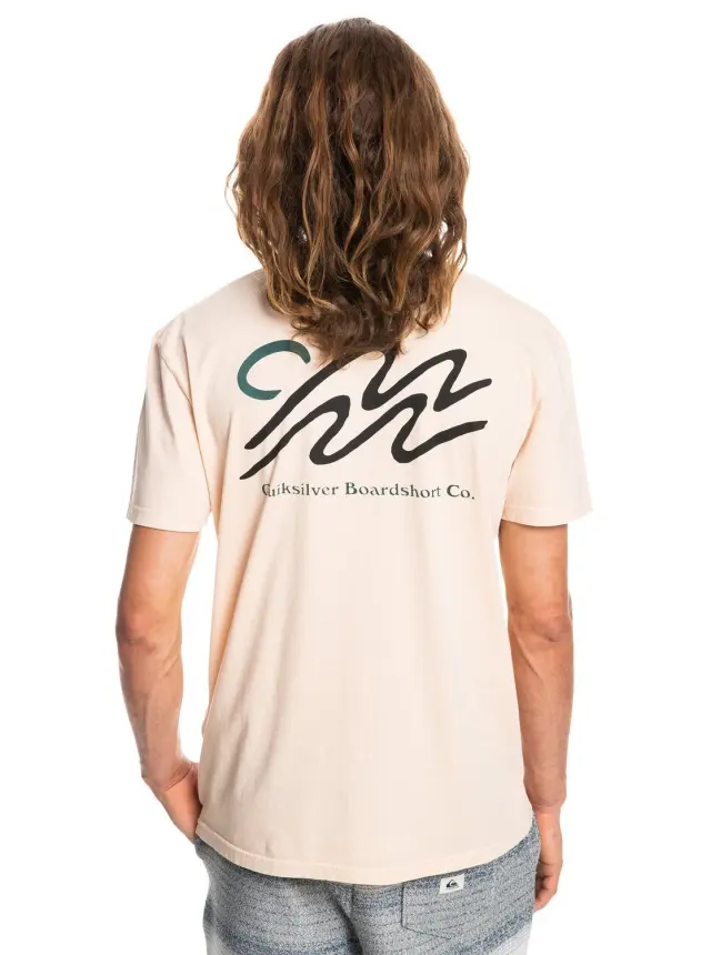 QUIKSILVER SLOW MOVER SS ΑΝΔΡΙΚΗ ΜΠΛΟΥΖΑ CREAM 2