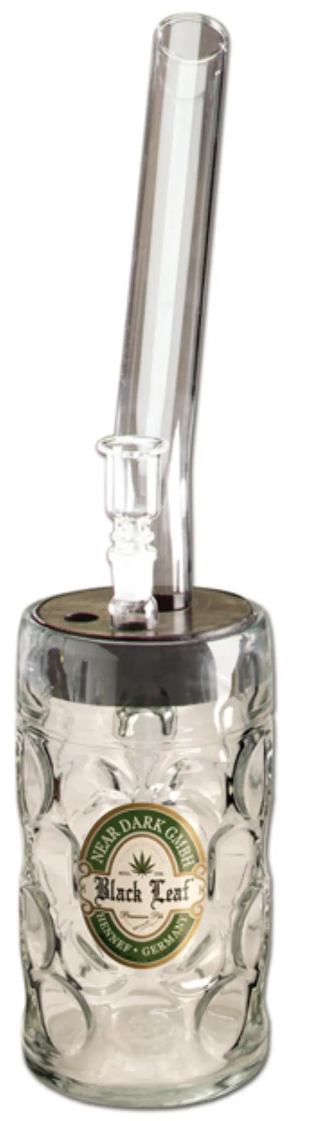 Γυάλινο Bong Ποτήρι Μπύρας Black Leaf Oktoberfest - 37 cm
