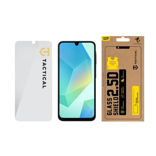 Tactical Glass Shield 2.5D for Samsung Galaxy A16 4G/5G / A26 5G Clear 3