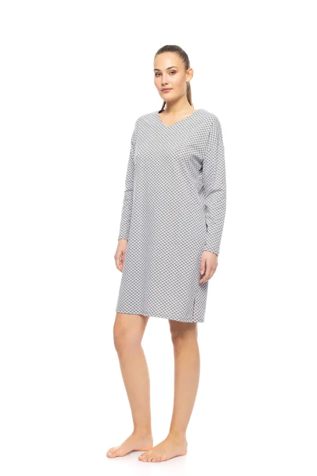 W1764 - Type - NIGHTGOWN MODERN FLOWER GREEN 2