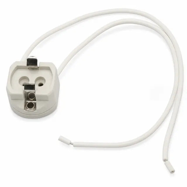 Lamp Holder G12 Ceramic (25pcs Bag), wire length 210mm