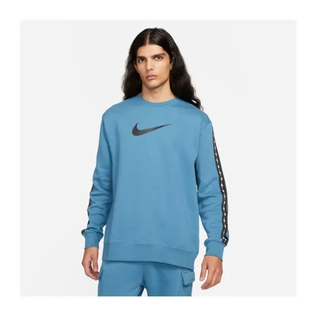 Nike Nsw Repeat Fleece Crew (DM4679-415) - Μπλέ