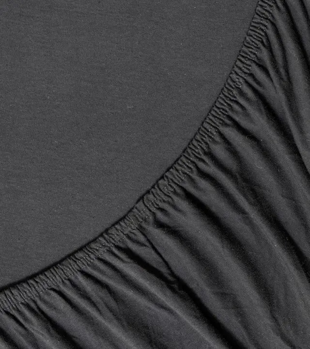 Σεντόνι 180x200+40 King Size Jersey Nima Tender 100% βαμβακερόΜε Λάστιχο- Black 2