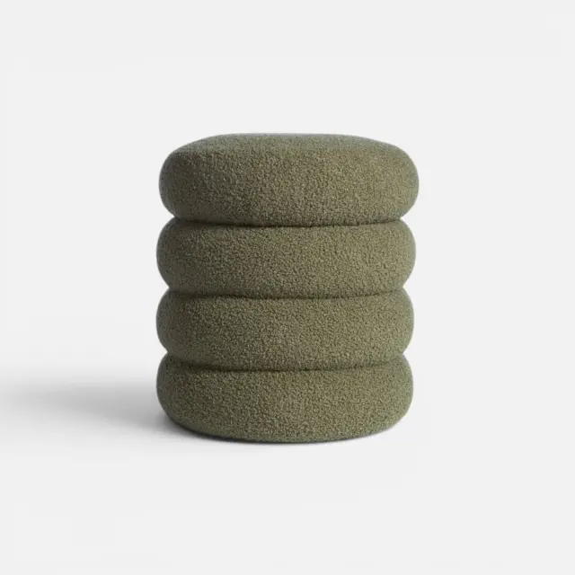 Μπουκλέ Σκαμπό Stool 35X40 Nef Nef Homeware, 100% ΠΟΛΥΕΣΤΕΡΑΣ - GREEN (039136)