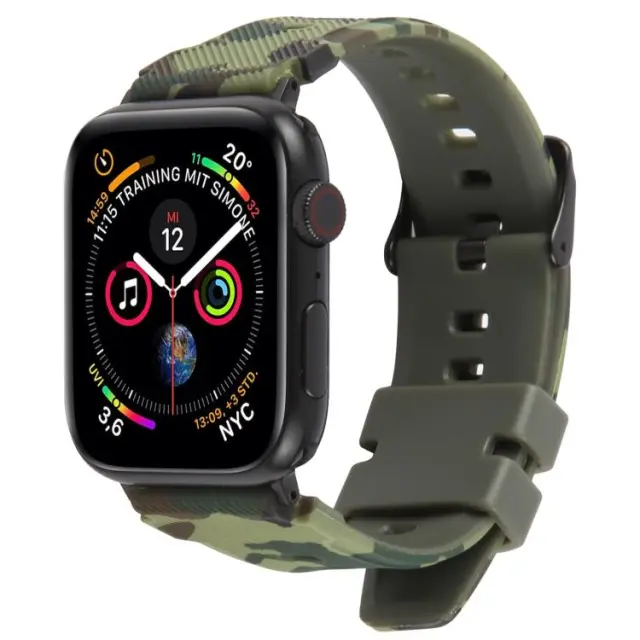 Λουράκι για Applewatch 44/45/46/49mm-Camouflage Green OEM 3