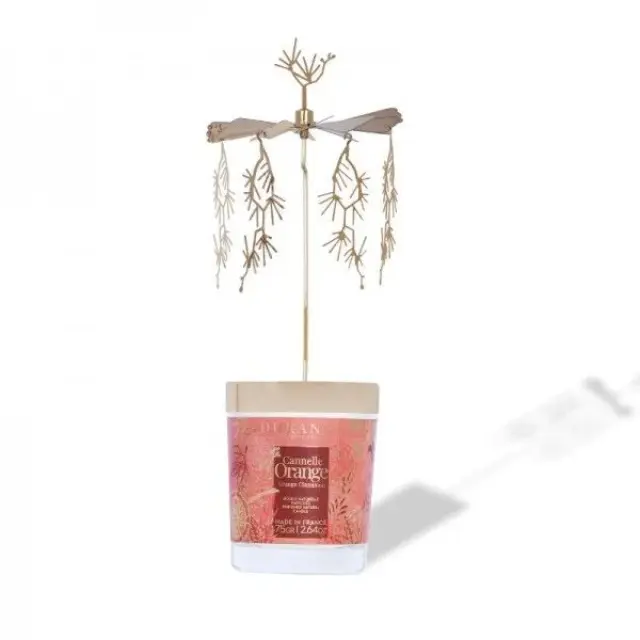 Durance candle Orange Cinnamon-Noel 2024 Carrousel-Αρωματικό κερί πορτοκάλι κανέλα 75 gr