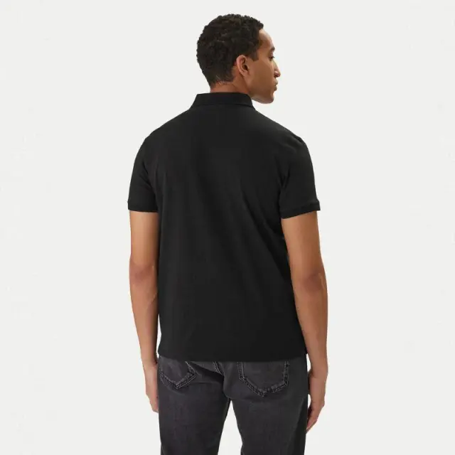 Calvin Klein - Ανδρικό T-Shirt Polo Classic Logo LV04RD255G-UB1 Μαύρο - XL 3