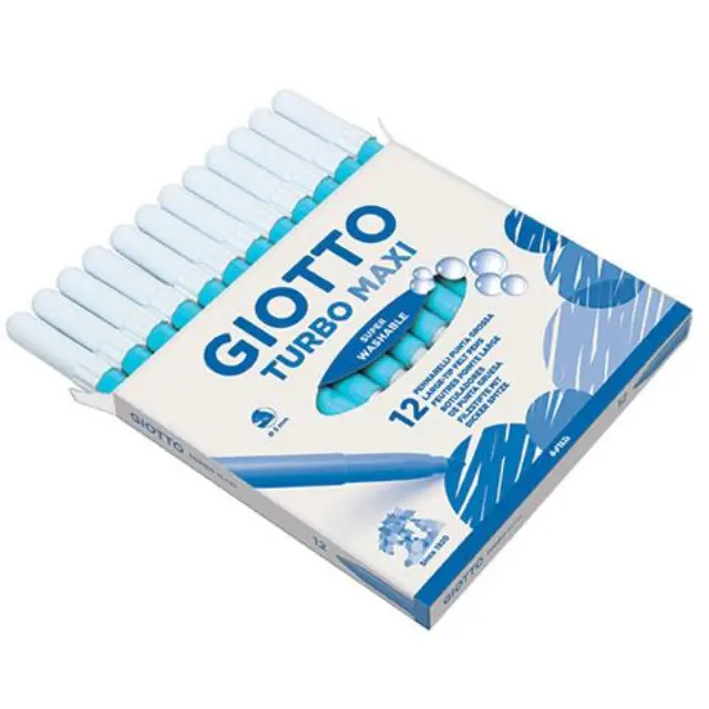 Giotto Μαρκαδόροι Ζωγραφικής Μονόχρωμοι Turbo Maxi - Γαλάζιο (F456028)