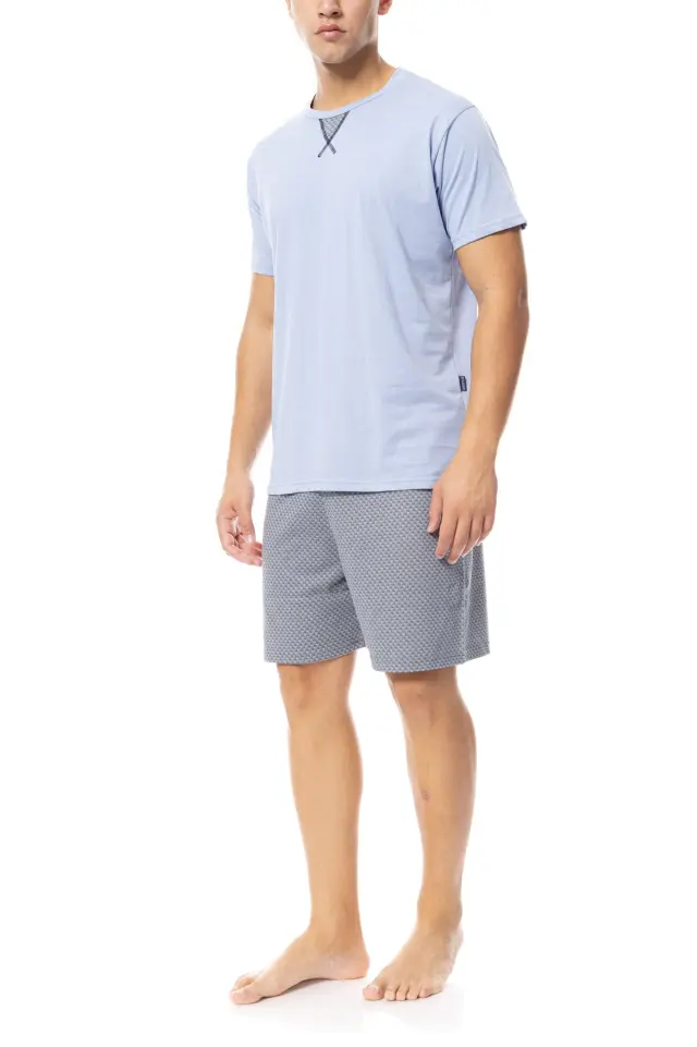 S-M542 - Blue Cloud - PYJAMA GREY BICYCLE - L 2