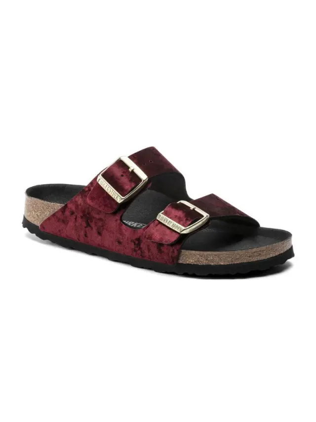 Birkenstock Πέδιλα Γυναικείο Textile/Ύφασμα Μπορντώ BIR/ARIZONA TEX 1019848BURGUNDY - 36 2