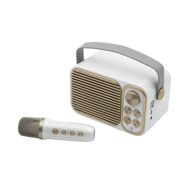 Ασύρματο ηχείο Bluetooth με μικρόφωνο Karaoke - YS-104 - 887295 - Dark Grey