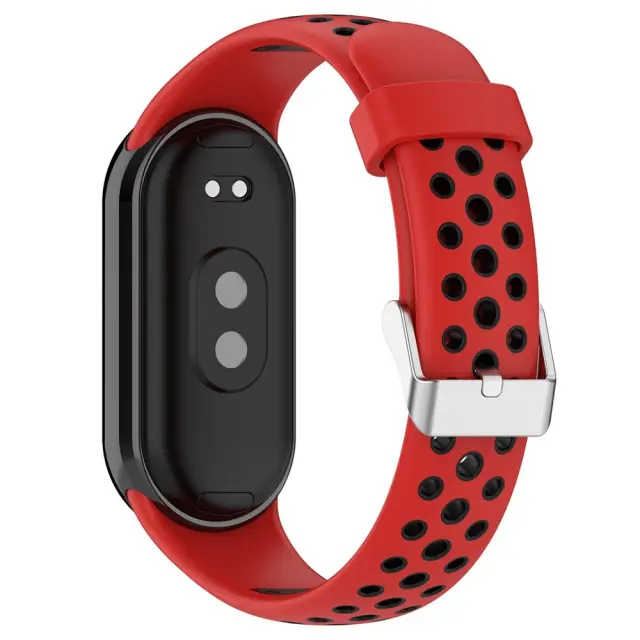 Breathable Λουράκι για Smart Band 8/9/10-Red/Black OEM 2