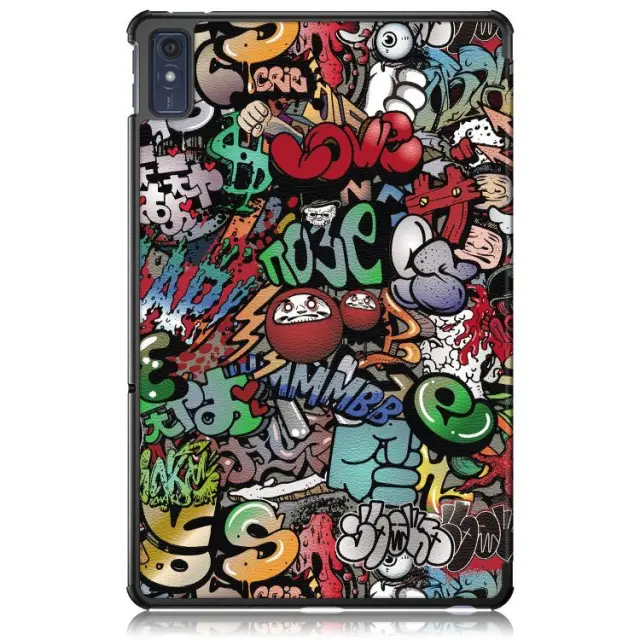 Smart Flip Cover Case Θήκη Πλαστική Με Δυνατότητα Stand Για Lenovo Tab M10 5G 10.6 - Graffiti OEM 3