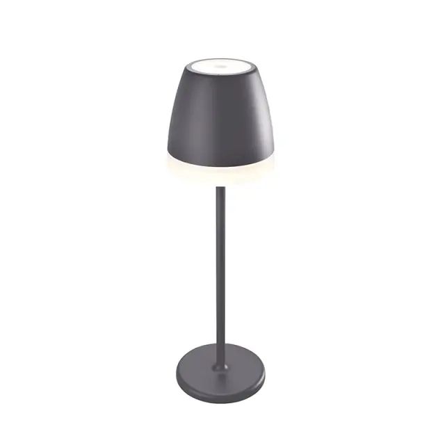 AcaLight Offer LED SMD TABLE BATTERY LUMINAIRE 2W 150LM 38° 3.000K DARK GREY CRI80 IP54