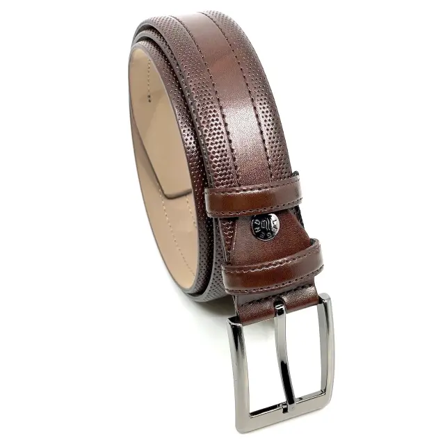 Καφέ Ζώνη P.U. Leather με Γαζί 3,5 cm - 135cm 2