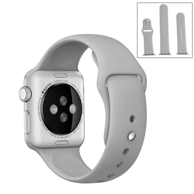 Λουράκι 3in1 για AppleWatch 38/40/41/42(series 10/11/12)mm- Grey OEM