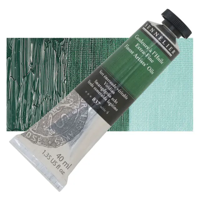 Sennelier Λάδι Finest Artists Oil 837 Viridian - 40ml