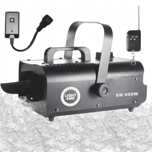 LIGHT4ME SM 900W snow machine generator black wireless remote wired controller