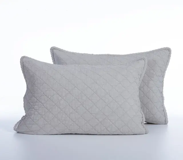 Nef-Nef Homeware Μαξιλαροθήκες Σετ 2 Τεμαχίων Brunno 52x72 Silver
