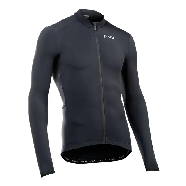 ΜΠΛΟΥΖΑ NORTHWAVE FAHRENHEIT ΜΑΚΡΥ ΜΑΝΙΚΙ FW24 - ΜΑΥΡΟ - LARGE