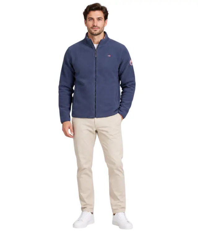 Norway Nautical School - Ανδρική Ζακέτα Φούτερ Fleece 869520-NAVY Μπλε Ναυτικό 2