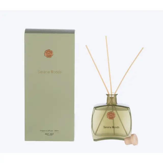 Nef-Nef Homeware Αρωματικό Χώρου Στικς Serene Wood 200ml Green