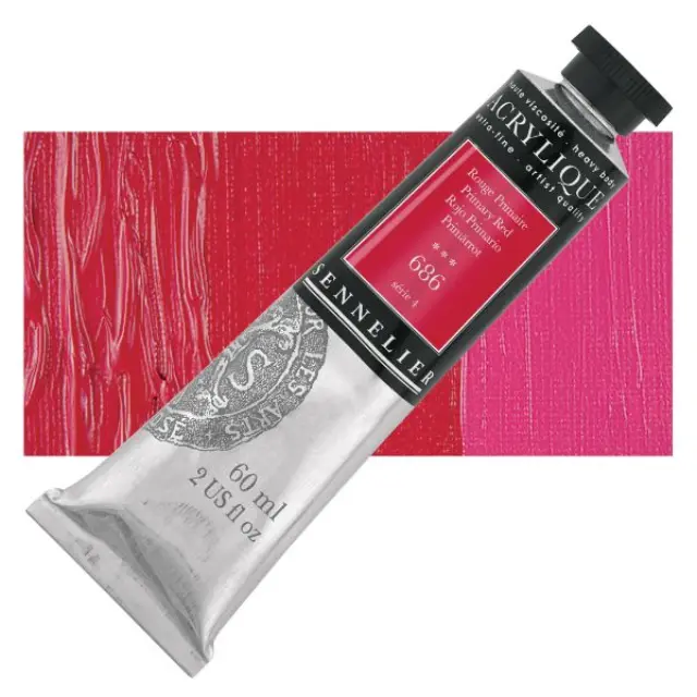 Ακρυλικό Sennelier Extra Fine - 686 Primary Red S4 - 60ml