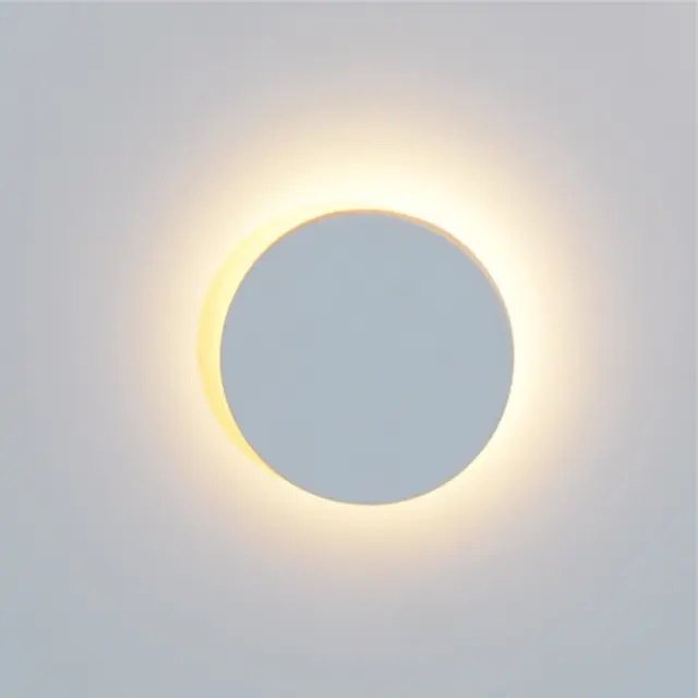 Ike Φωτιστικό Led τοίχου 9W 3000K IP54 ø15.1x5.1cm λευκό στρογγυλό Άσπρο