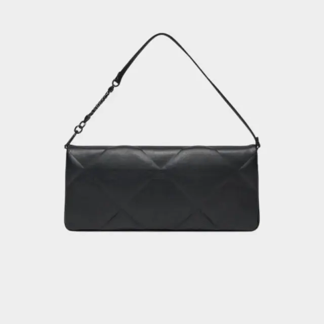 Calvin Klein - Γυναικεία Τσάντα Ώμου Re-Lock Quilt Wristelet Clutch K60K611333-BEH Μαύρο 3