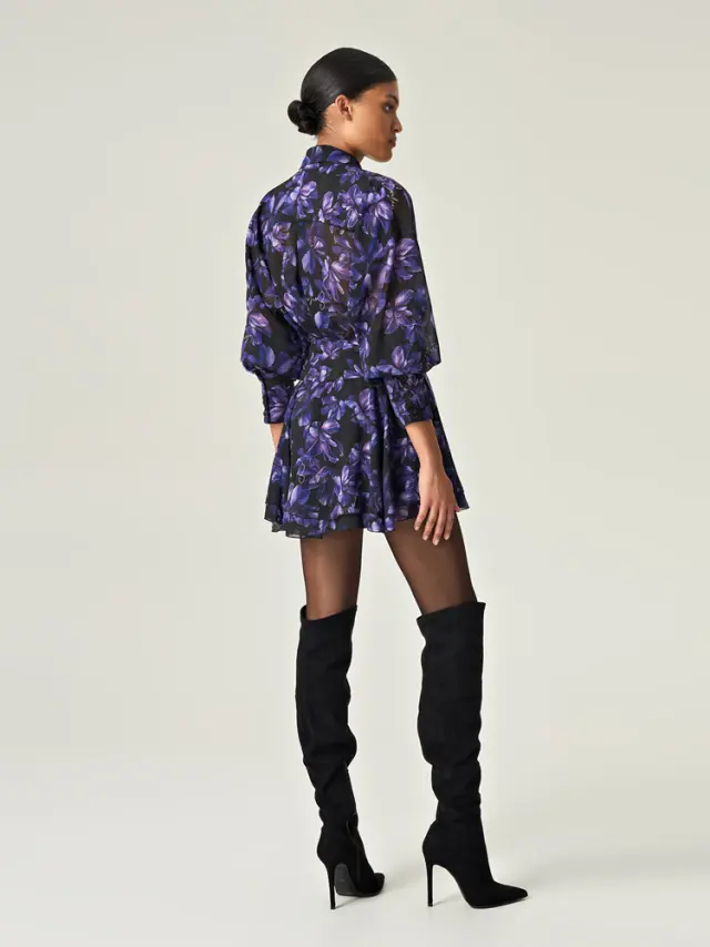 Midnight bloom mini skirt EVELEYA 3
