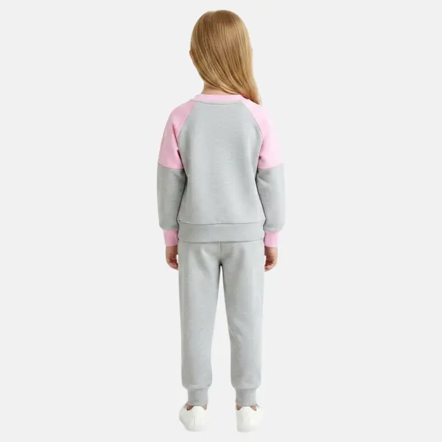 Disney Minnie Mouse Σετ Παιδική Φόρμα Jogging Γκρι 2