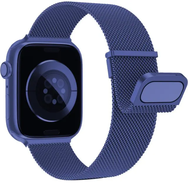 Double Magnetic Λουράκι Apple Watch 38/40/41/42 (Series 10/11/12)- Blue OEM 3
