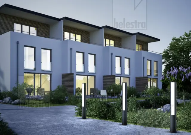 PIER Φωτιστικό Κολωνάκι Εξωτερικού Χώρου LED IP55 Γραφίτης 52W 3000K 2