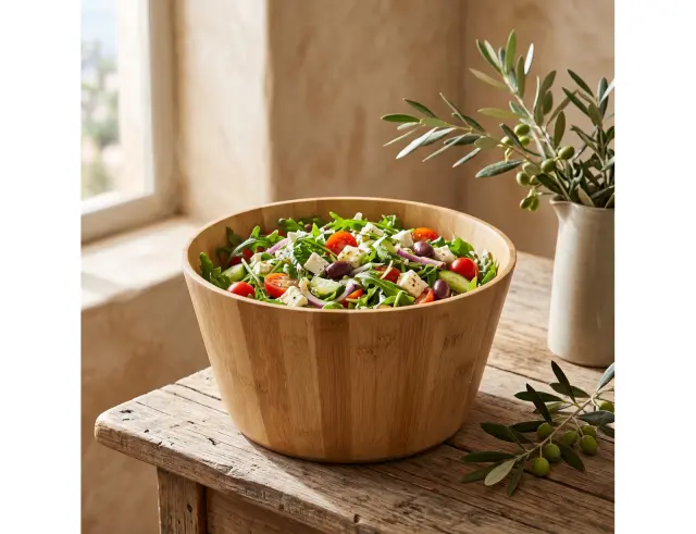 Μπολ Σερβιρίσματος 5Five από Ξύλο Bamboo, με διαστάσεις 30x30x16cm 189403