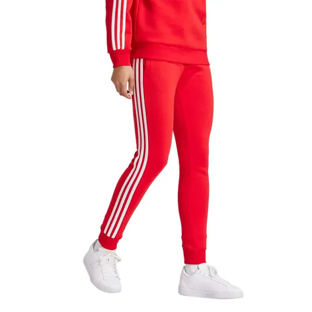 adidas Sportswear Women's 3Stripes Fleece C Pant Κόκκινο IY1719 (adidas Sportswear) - Small 3