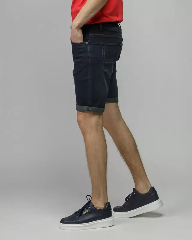 Devergo Ανδρικό JOG Denim Shorts 1132 - Dark Blue - 38 2
