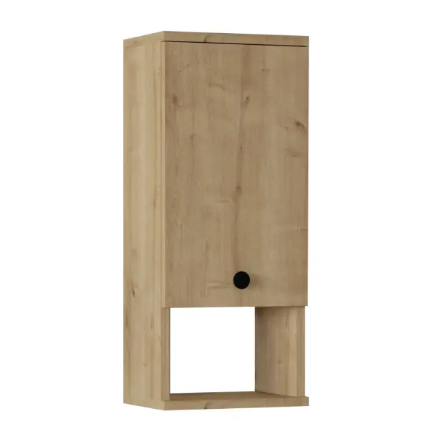 Ντουλάπι μπάνιου επιτοίχιο Mis Megapap χρώμα sapphire oak 30x21,8x71εκ. 3