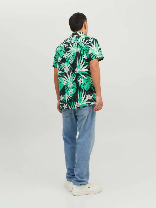 JORJAMES TULUM AOP SHIRT SS Black 2