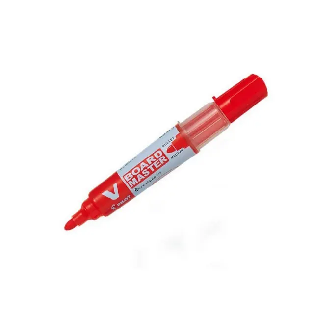 Pilot V Board Master Whiteboard Marker Medium Bullet Red (WBMA-VBM-M-BG-RED) (PILWBMA-VBM-M-BG-RED)