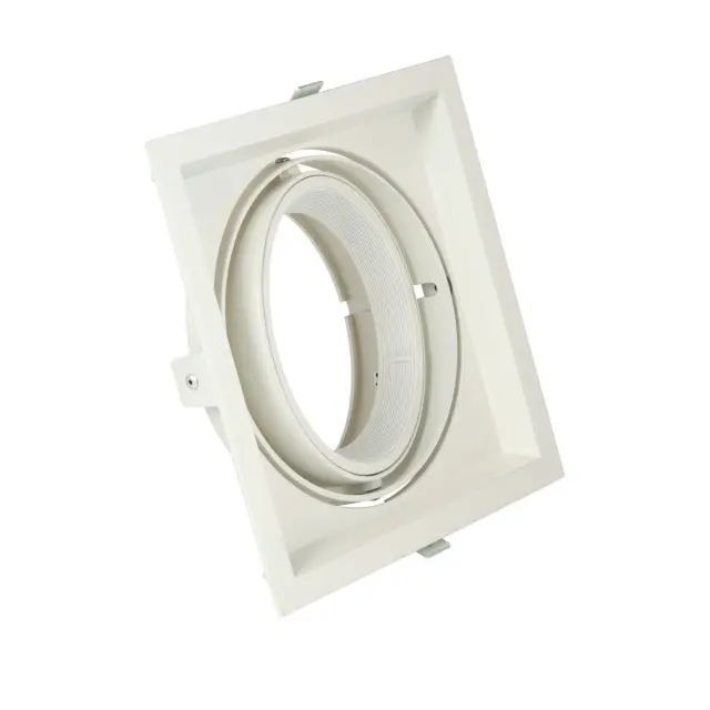 Olo 03116/W Σποτ τετράγωνο κινητό 17.5x17.5x4.5cm λευκό Άσπρο