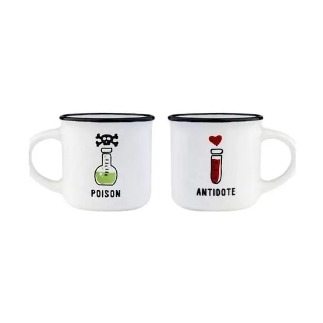 Legami® Set 2 Κούπες Espresso 50ml- Poison/Antidote