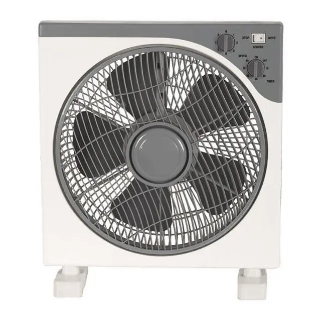 Ανεμιστήρας Box Fan EUROLAMP 300-21000 Τετράγωνος Λευκό/Γκρι Φ30cm 45W