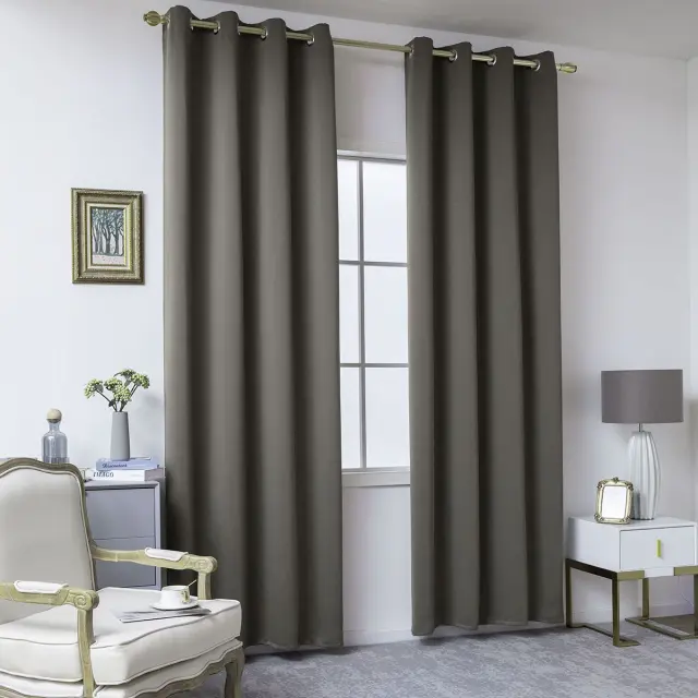 Beauty Home Ύφασμα κουρτίνας Blackout σκίασης Ideal Art 8400 Ύφασμα Φ280 Καφέ 2