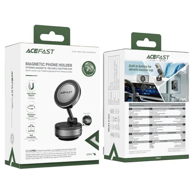 Acefast® MagSafe Car Holder Suction Function - Metal Gray 2