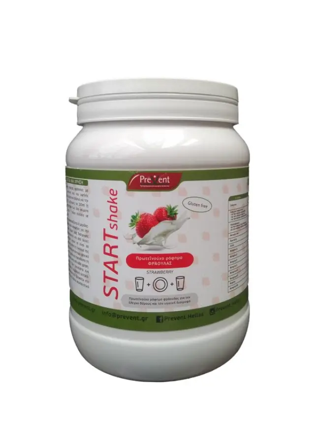 PreVent | Start Shake | Υποκατάστατο Γεύματος με Γεύση Φράουλα | 430gr