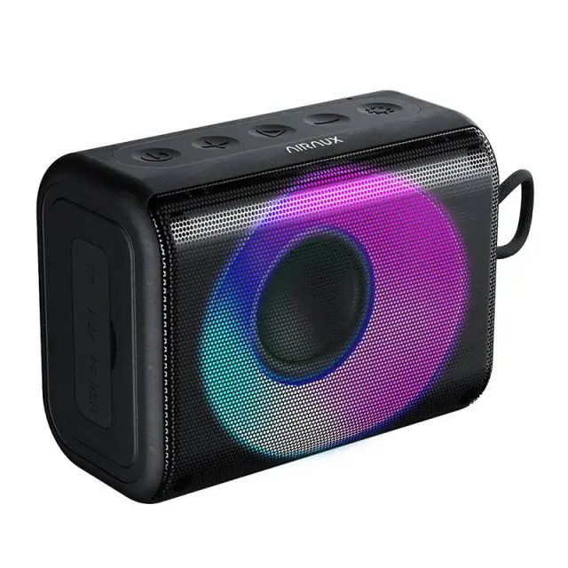 Blitzwolf AirAux Ηχείο Bluetooth BW-WM2, 10W, 2000mAh, RGB (Μαύρο)