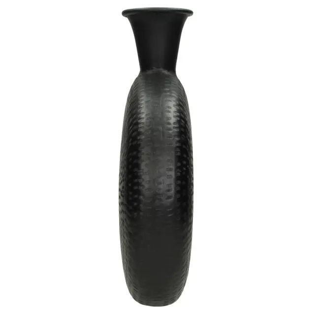 Βάζο Μαύρο Μέταλλο 29x11x36cm 2