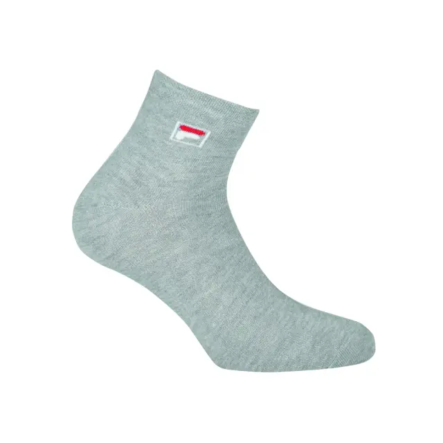 FILA Unisex Κάλτσες Quarter Plain - 3 Ζεύγη, Χρώμα Μαύρο-Λευκό-Γκρι - 35-38 3