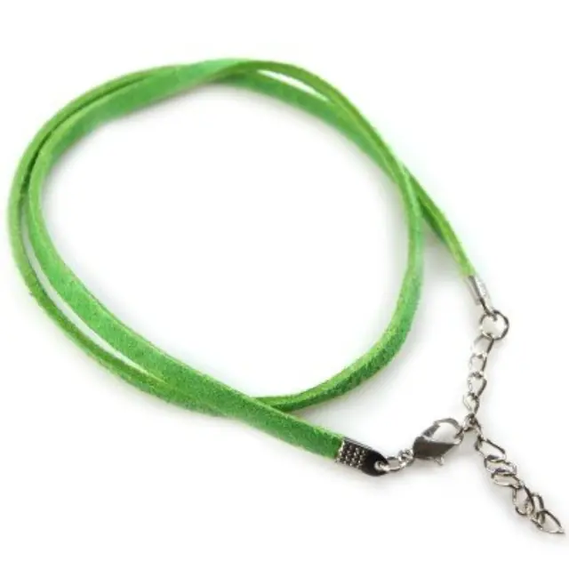 Κορδόνι για Λαιμό Velvet Green - 48cm - 2τεμ