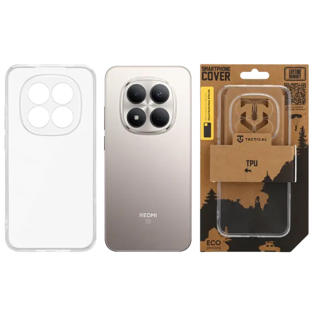 Tactical TPU Cover for Xiaomi Redmi Note 15 Pro 5G Transparent 3